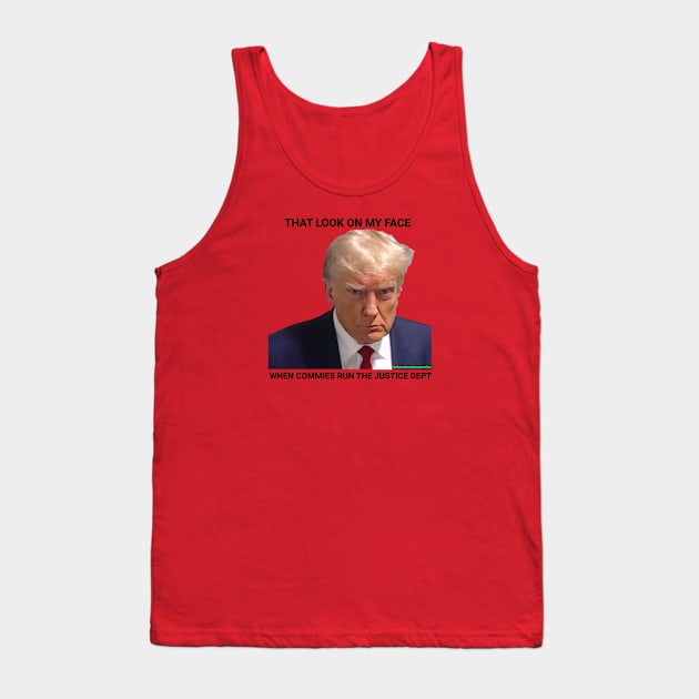 trump mug shot meme design Tank Top by @r3VOLution2.0music